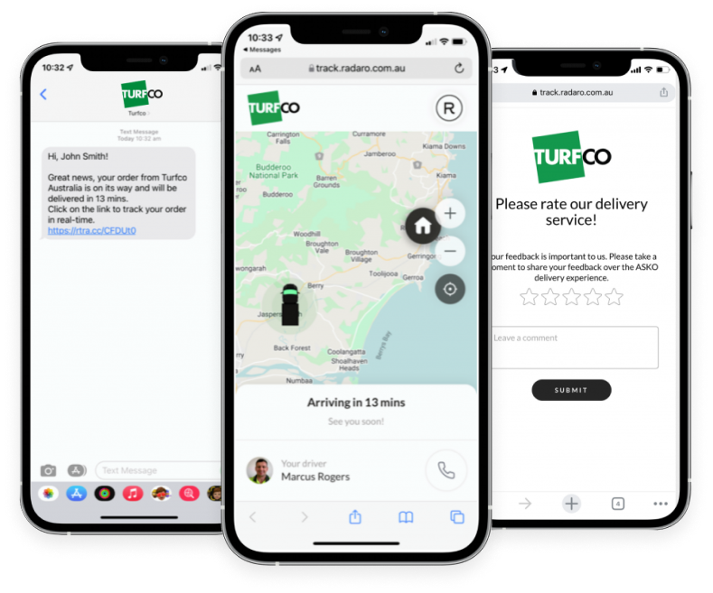 Turf delivery frequency chart